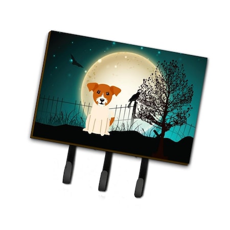 Jensendistributionservices Halloween Scary Jack Russell Terrier Leash or Key Holder MI1704471